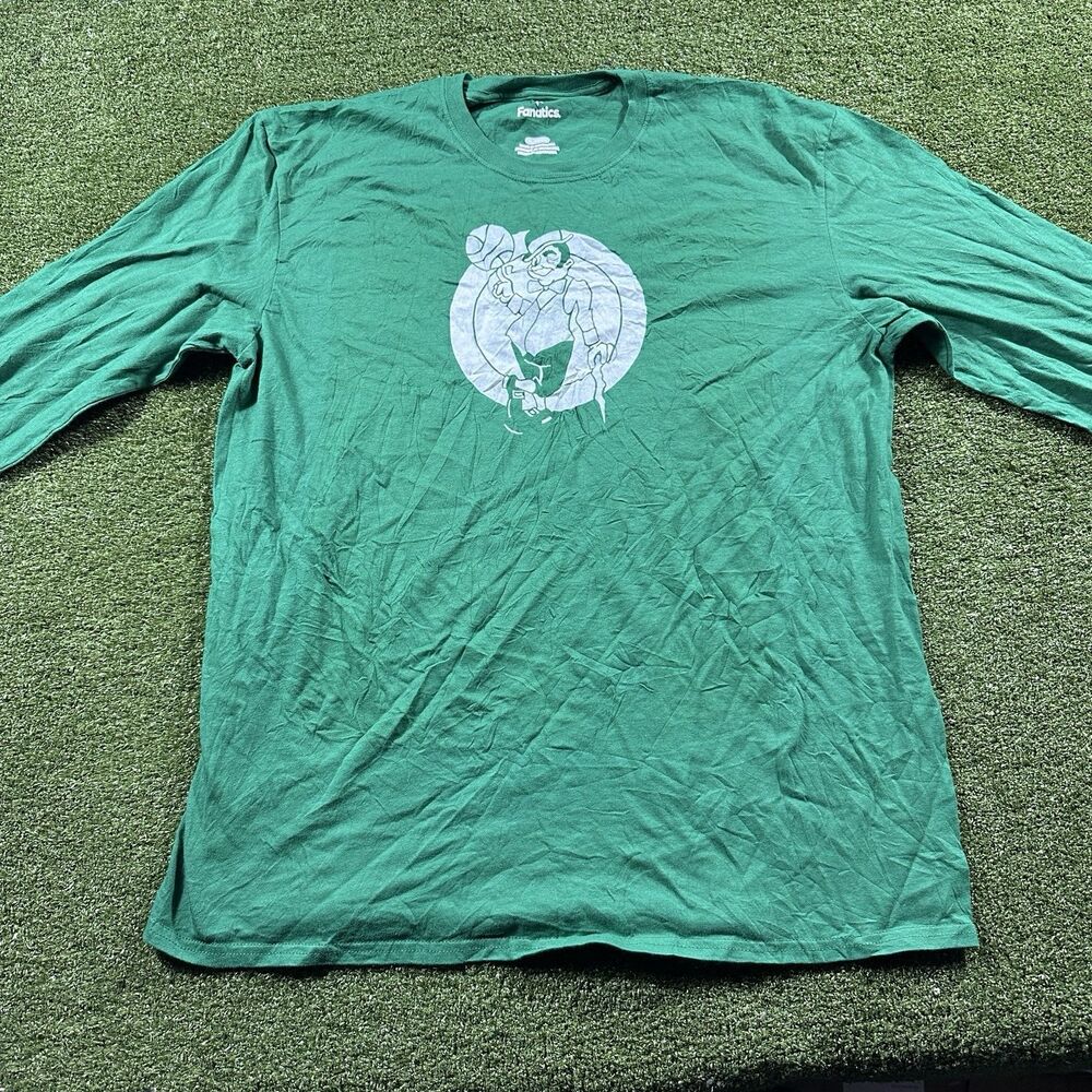 Boston Celtics Fanatics XL Green Lucky Leprechaun T-Shirt NWOT NBA